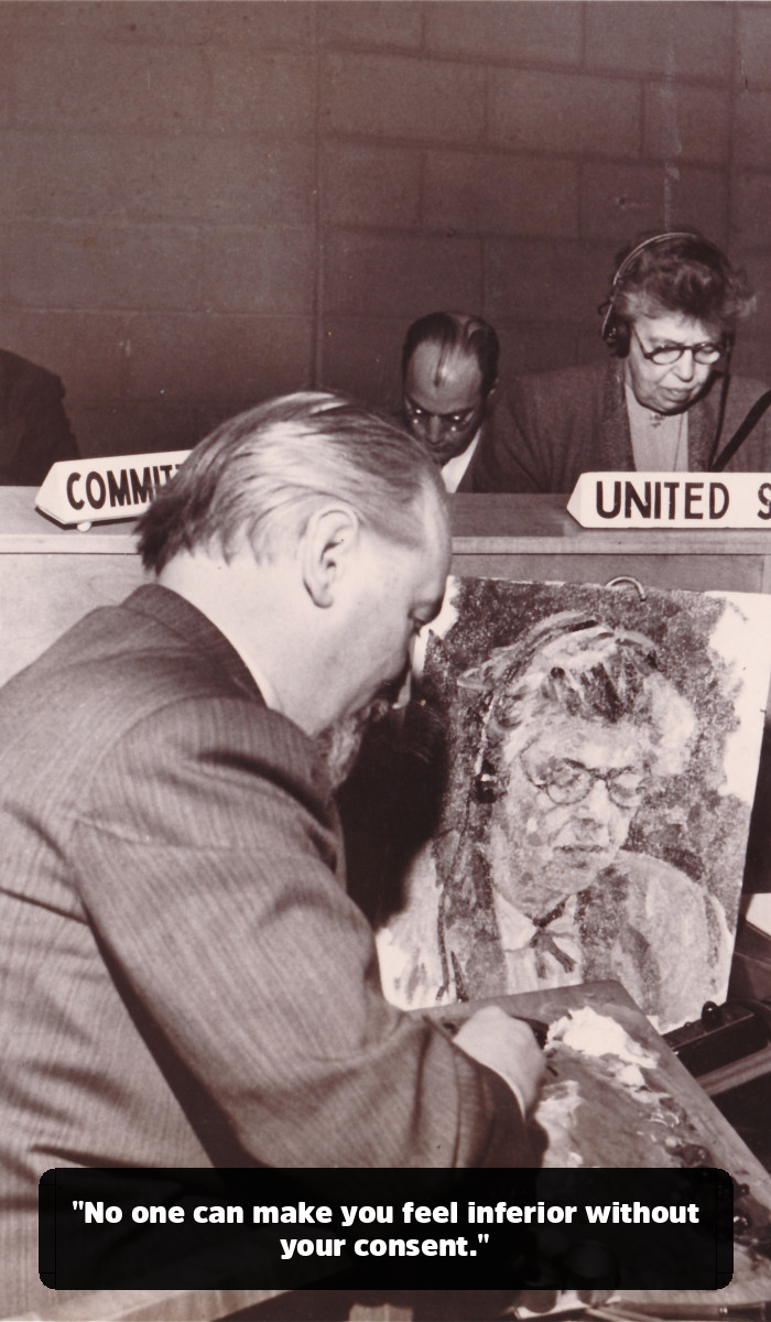 The Unshakable Wisdom: The Eleanor Roosevelt Quotes That Will Change How You Face Your Fears - "No one can make you feel inferior without your consent."