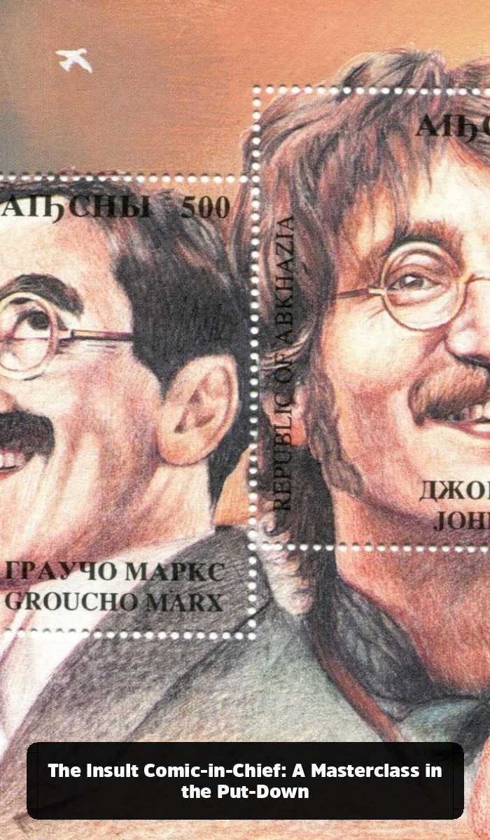 The Man Who Shot an Elephant in His Pajamas: A Deep Dive into the Best Groucho Marx Quotes - The Insult Comic-in-Chief: A Masterclass in the Put-Down